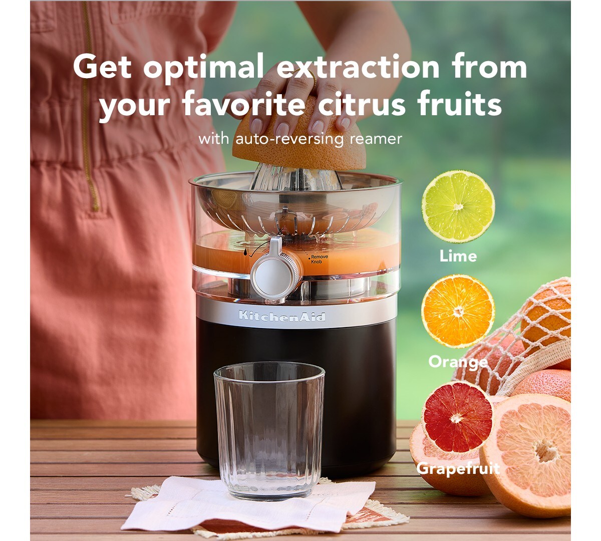 KitchenAid Go® Cordless Citrus Juicer - battery sold separately - Black Matte - Image 3