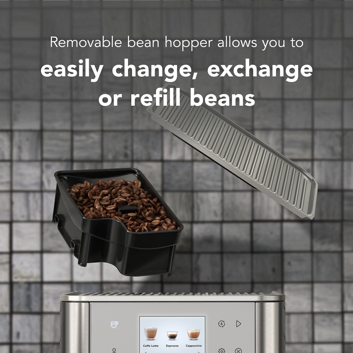 Fully Automatic Espresso Machine KF7 - Stainless Steel Finish - Image 4