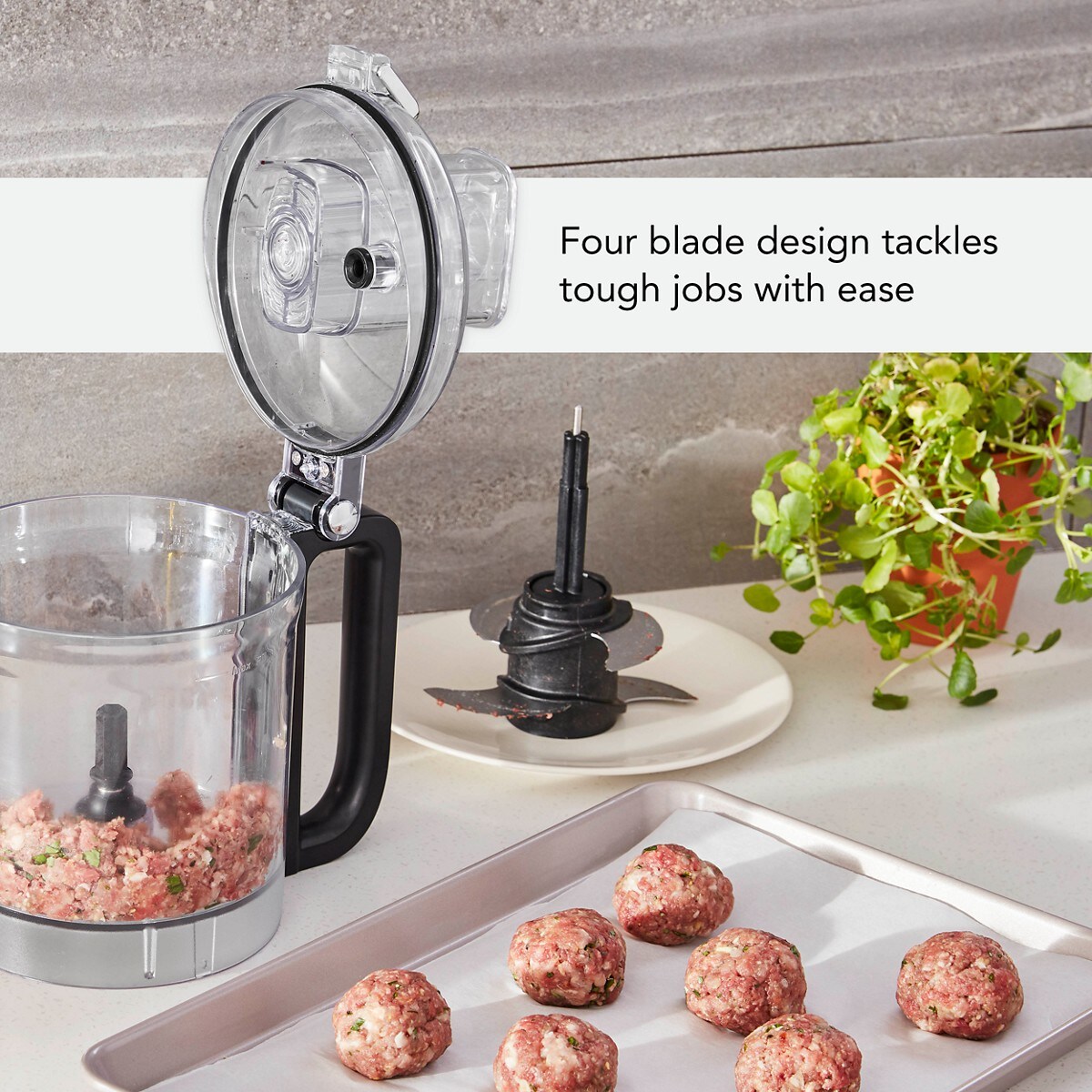 9 Cup Food Processor - Black Matte - Image 3