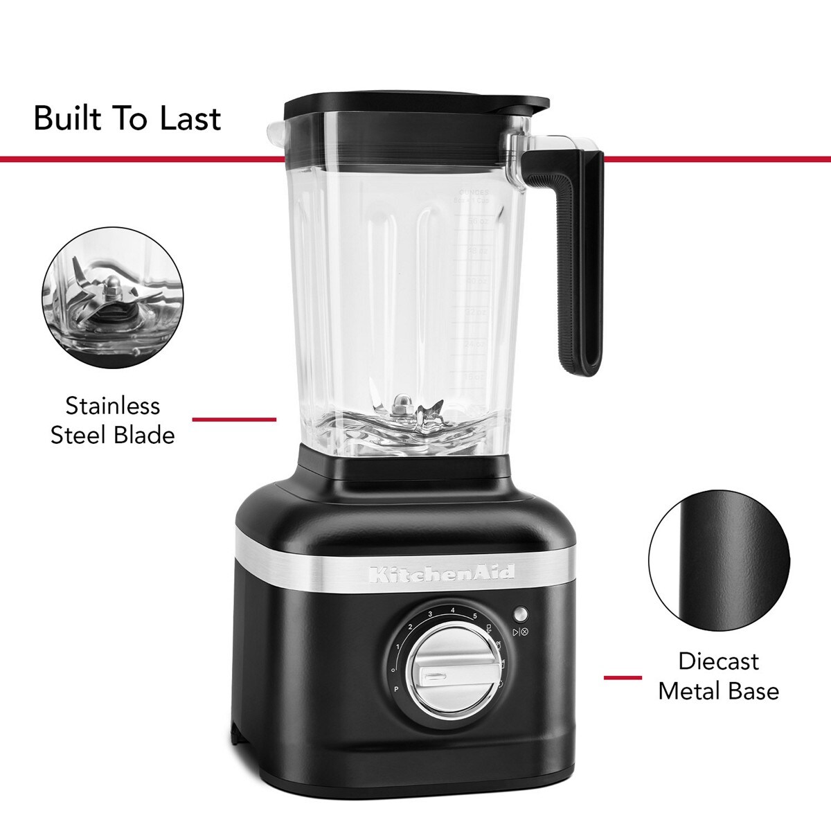 K400 Variable Speed Blender - Black Matte - Image 4