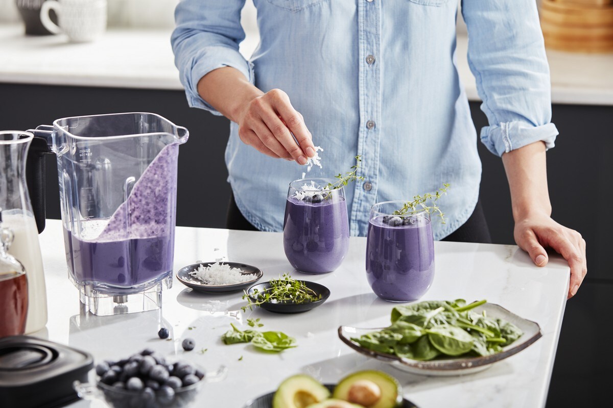 K400 Variable Speed Blender with Tamper - White - Image 6