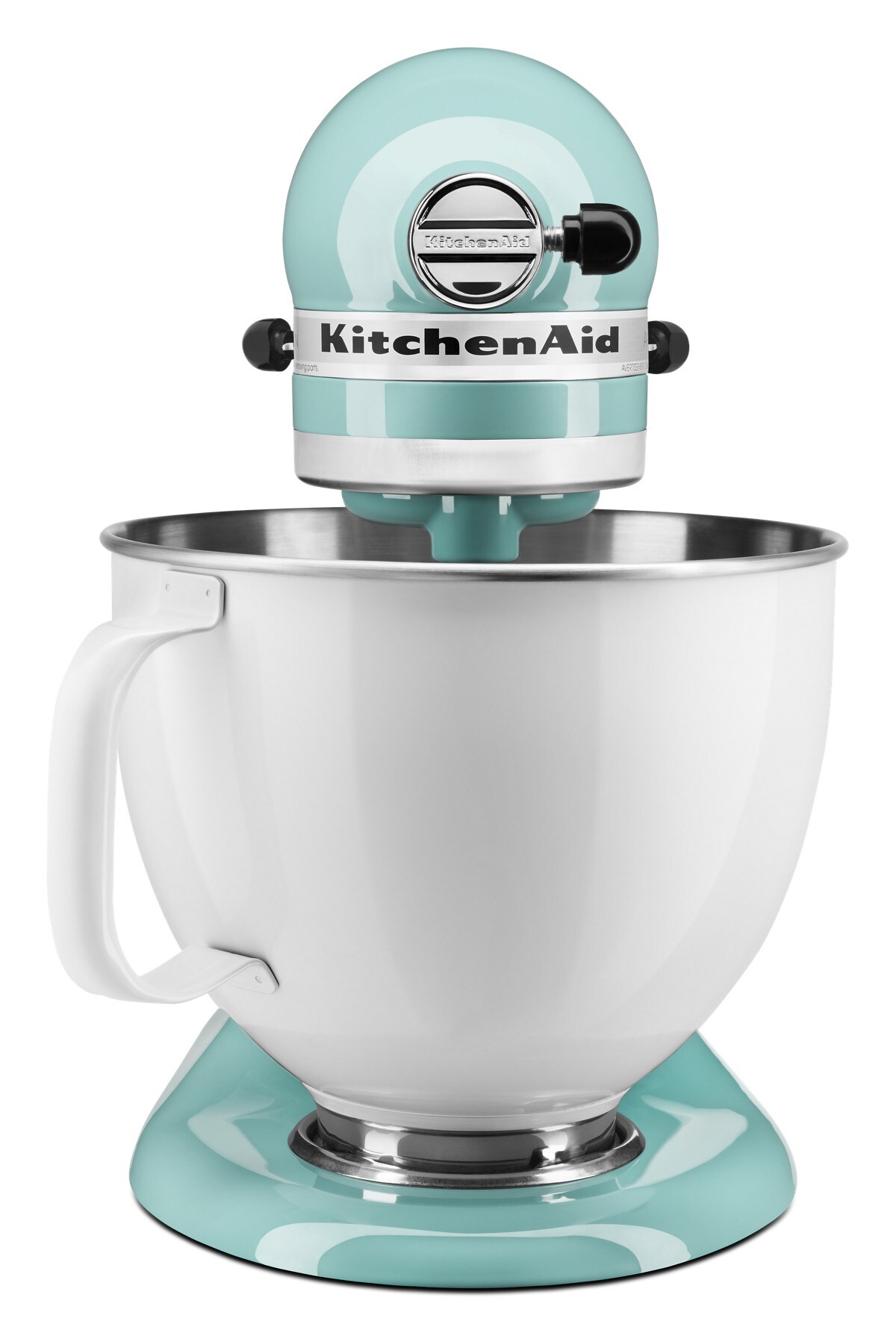 Artisan® Series Tilt-Head Stand Mixer with 5 Quart White Colorfast Finish Stainless Steel Bowl - Aqua Sky - Image 3